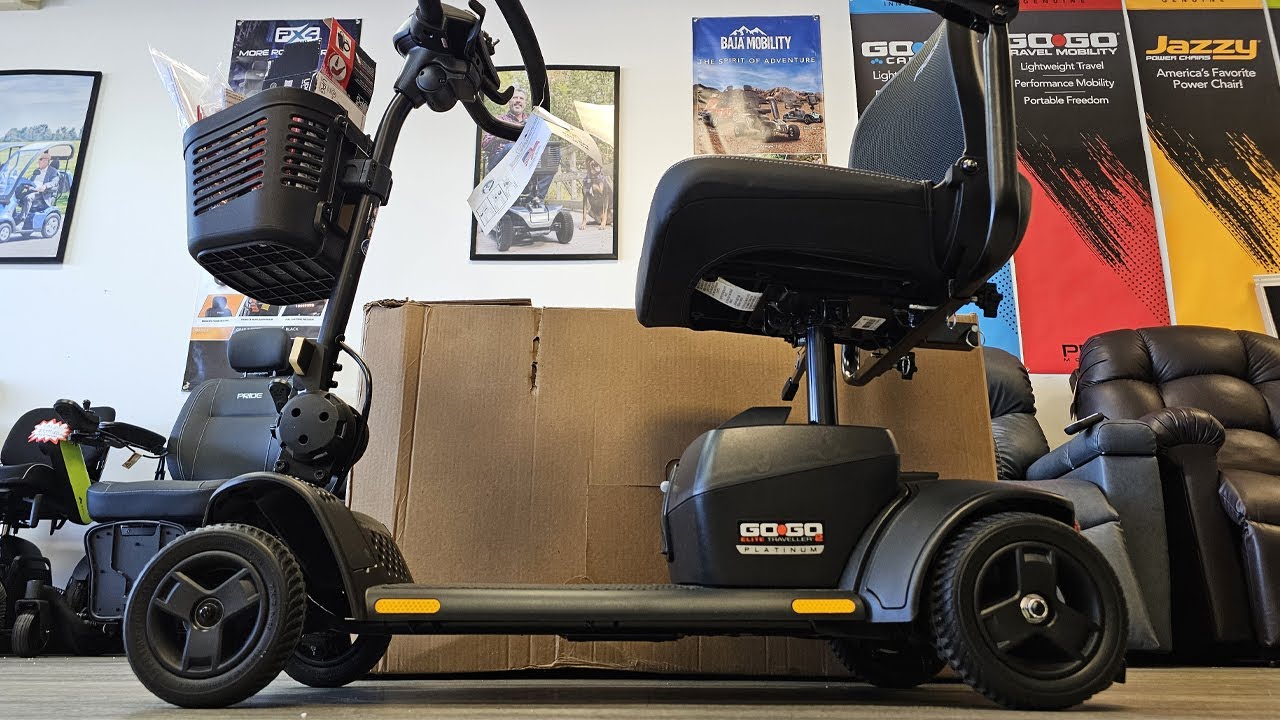 Pride Mobility Elite Traveller 2 Platinum Scooter Unboxing & Setup