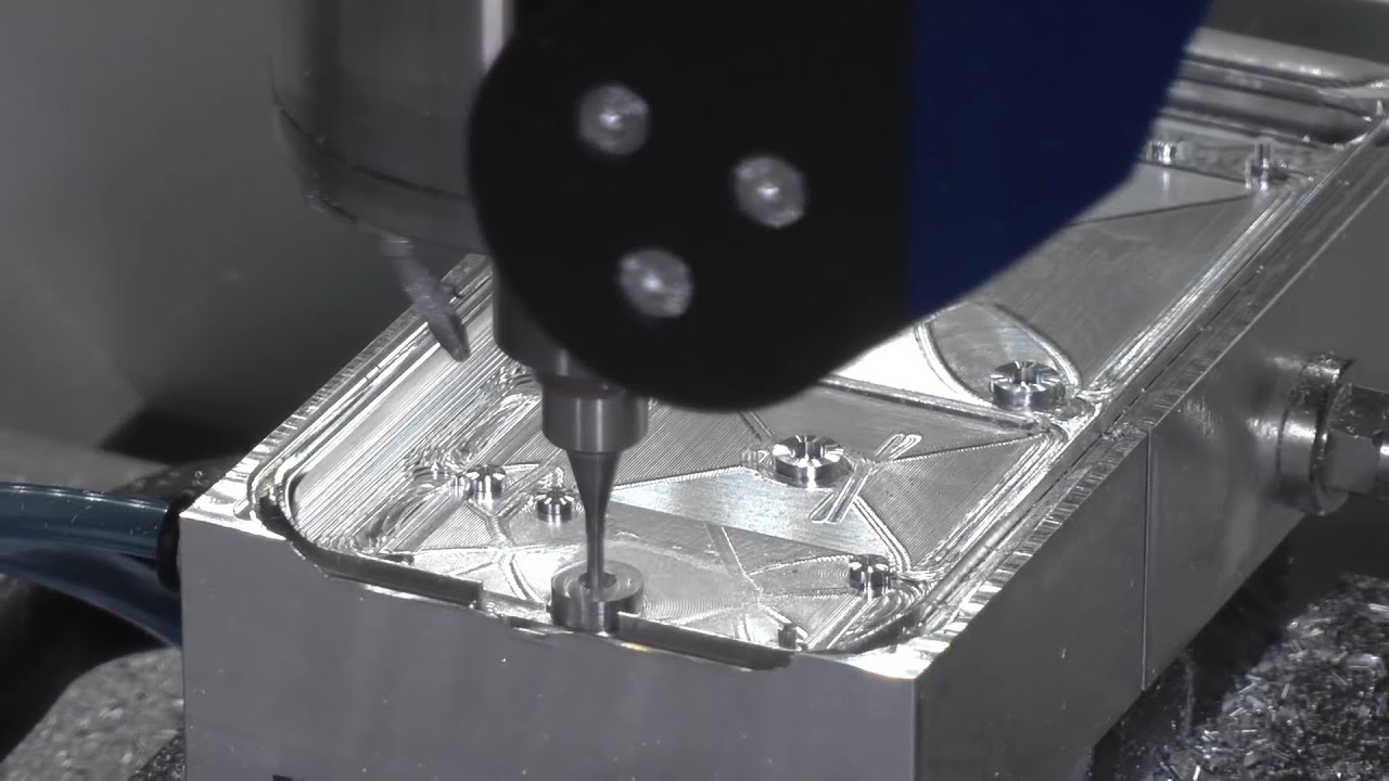 CNC Milling Working Process Machine DATRON Neo Smartphone Housing Aluminium