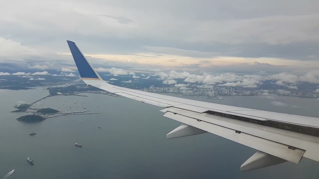 Aterrizando en Ciudad de Panama Copa Airlines CM305