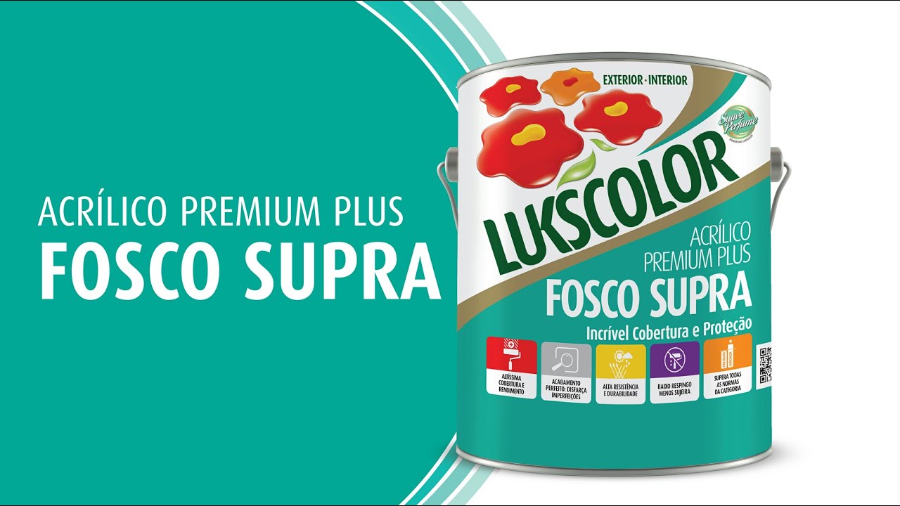 Dica Lukscolor: Acrílico Premium Plus Fosco Supra
