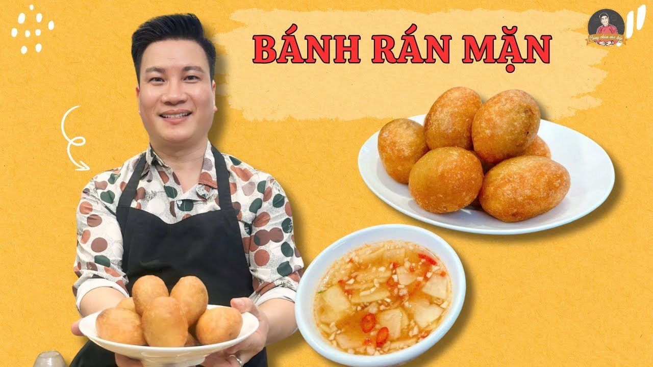Cách làm bánh rán mặn giòn rụm, thơm ngon chuẩn vị | Cùng Cháu Vào Bếp