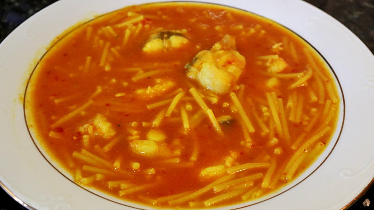 Guiso de rape y langostinos