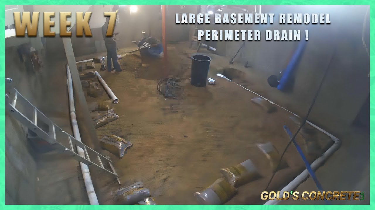 Putting in the Perimeter Drain on our Basement Digout - Timelapse