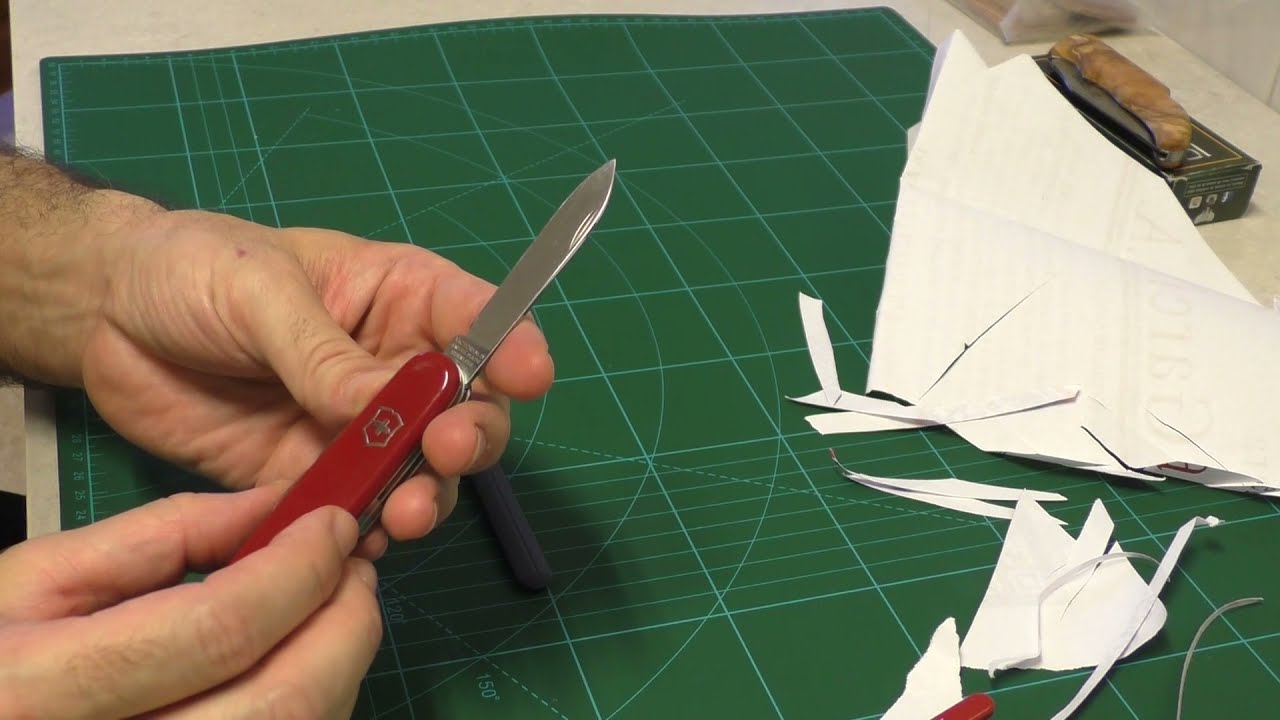 CÓMO AFILAR UNA NAVAJA VICTORINOX (AFILADOR DUAL VICTORINOX-2)