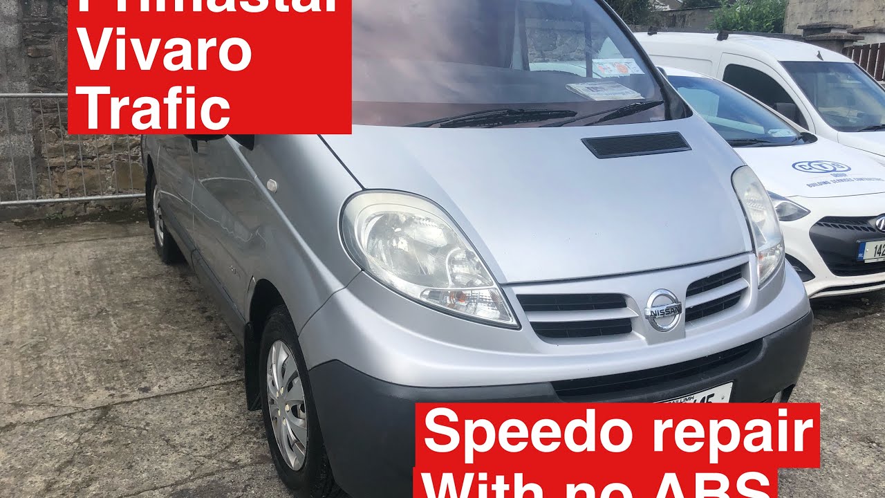 Vivaro, Primastar,Trafic speedo not working