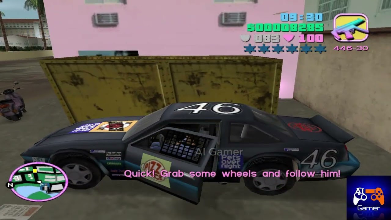 GTA VC mission The Chase | The Chase misson cheats gameplay