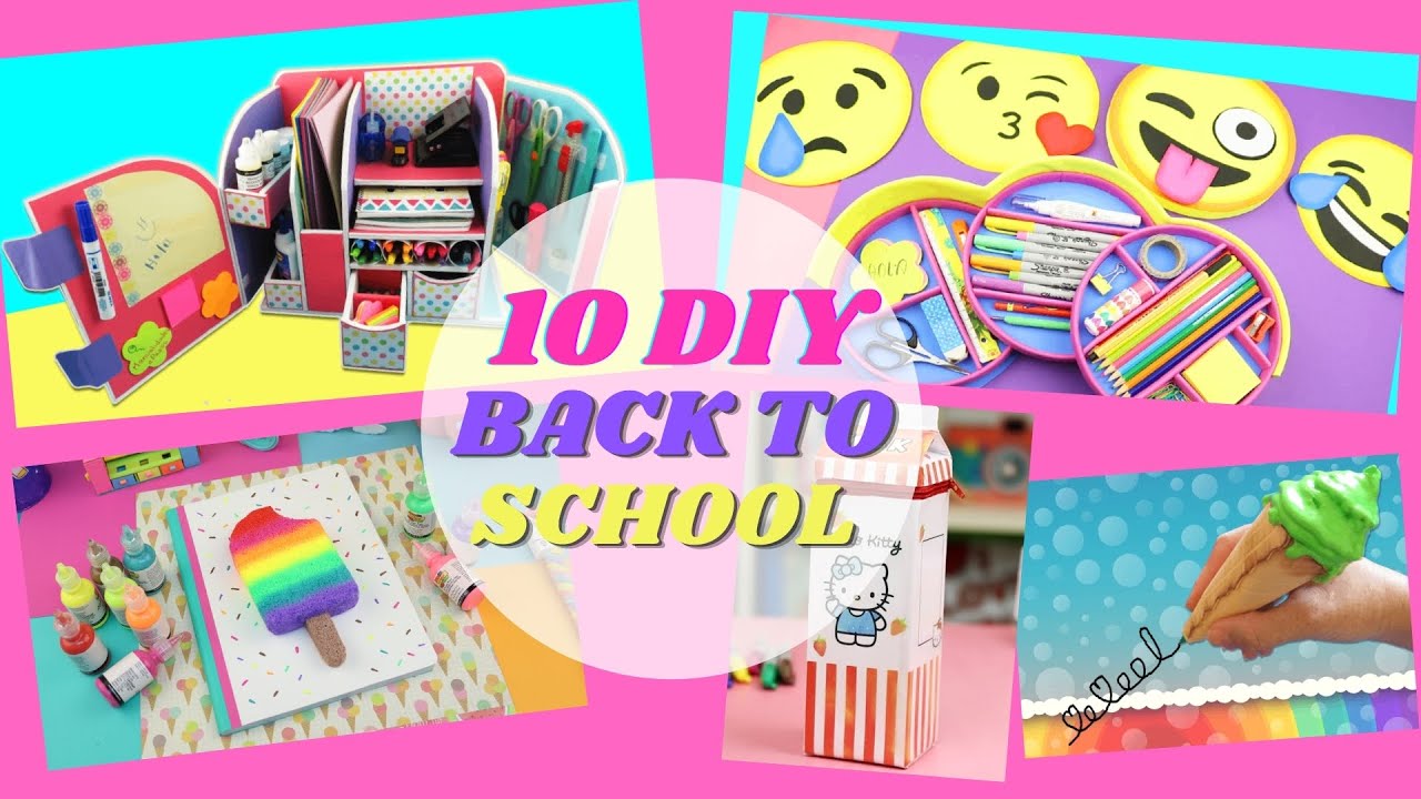 10 самодельных школьных принадлежностей — лучшие школьные товары | aPasos Crafts DIY