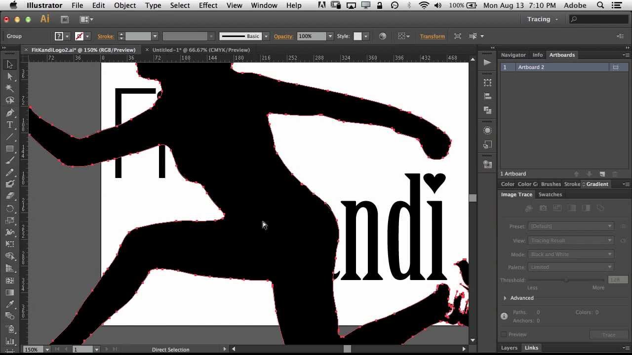 How To Use Image Trace in Adobe Illustrator CS6 to Turn A Photo Into a Logo