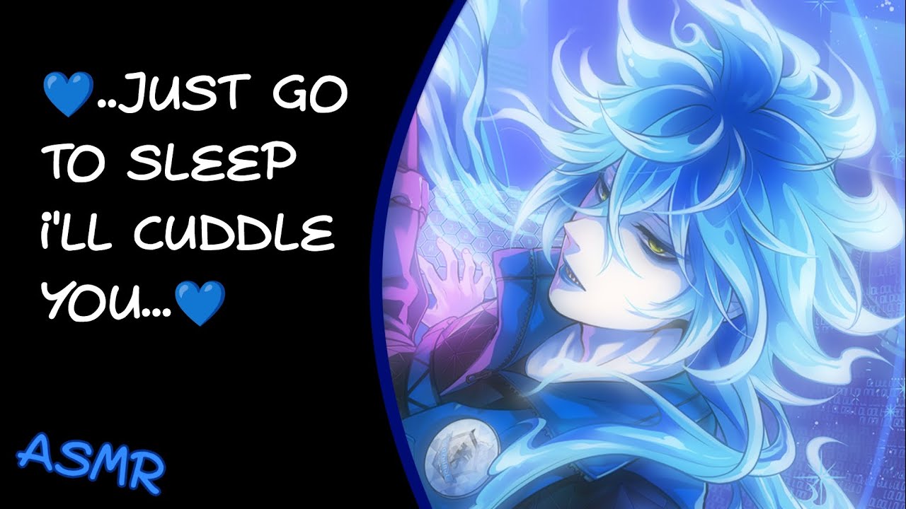 Just go to sleep... I'll cuddle you~💙|twisted wonderland ASMR| Idia