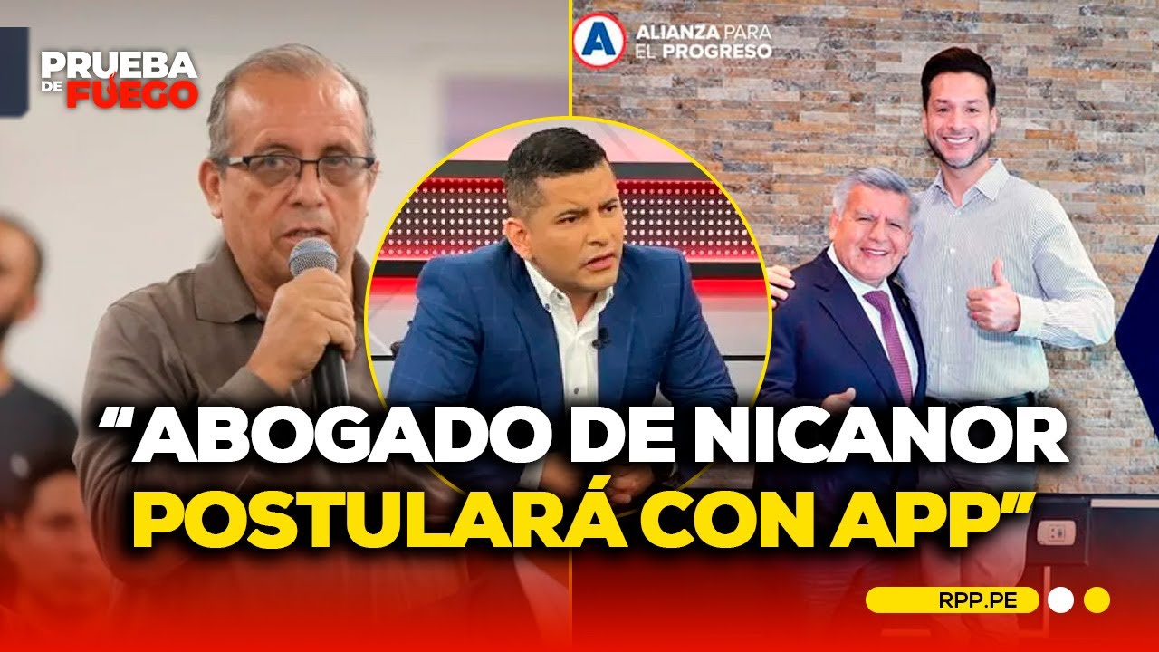 Elio Riera: "Luis Vivanco, abogado de Nicanor Boluarte, postulará con APP" 