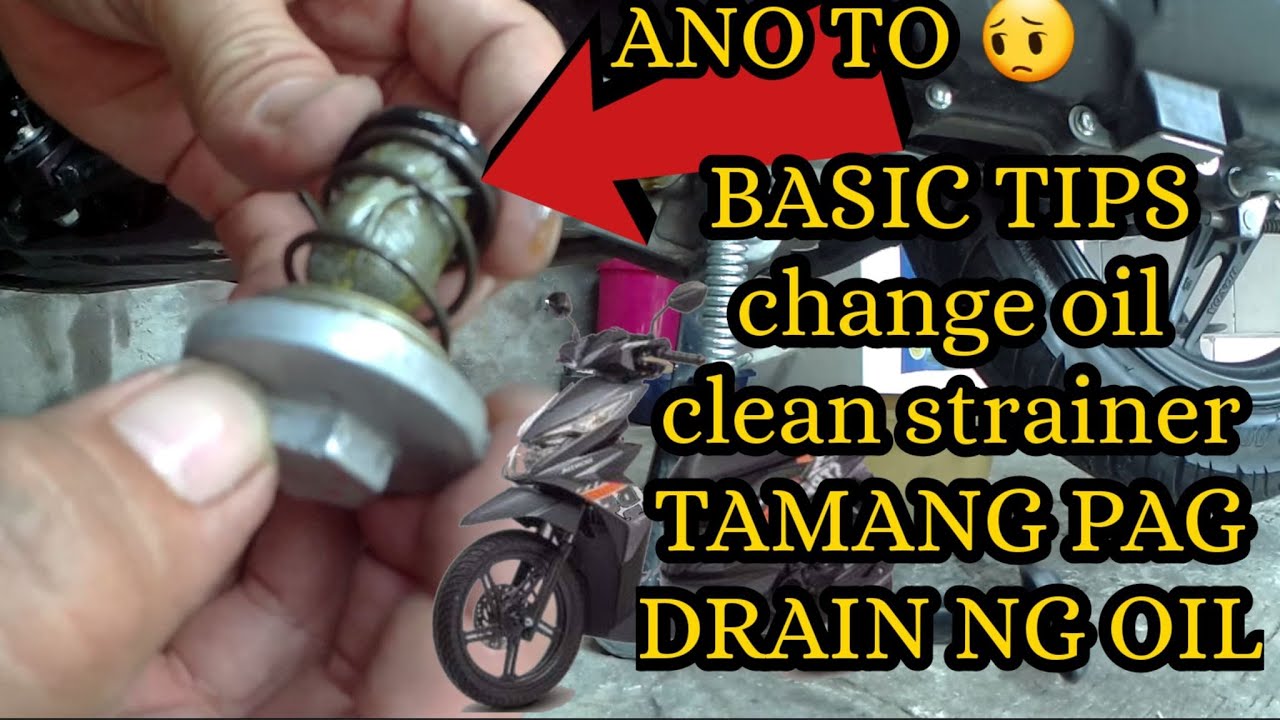 HONDA BEAT STREET OIL STRAINER CLEAN & CHANGE OIL