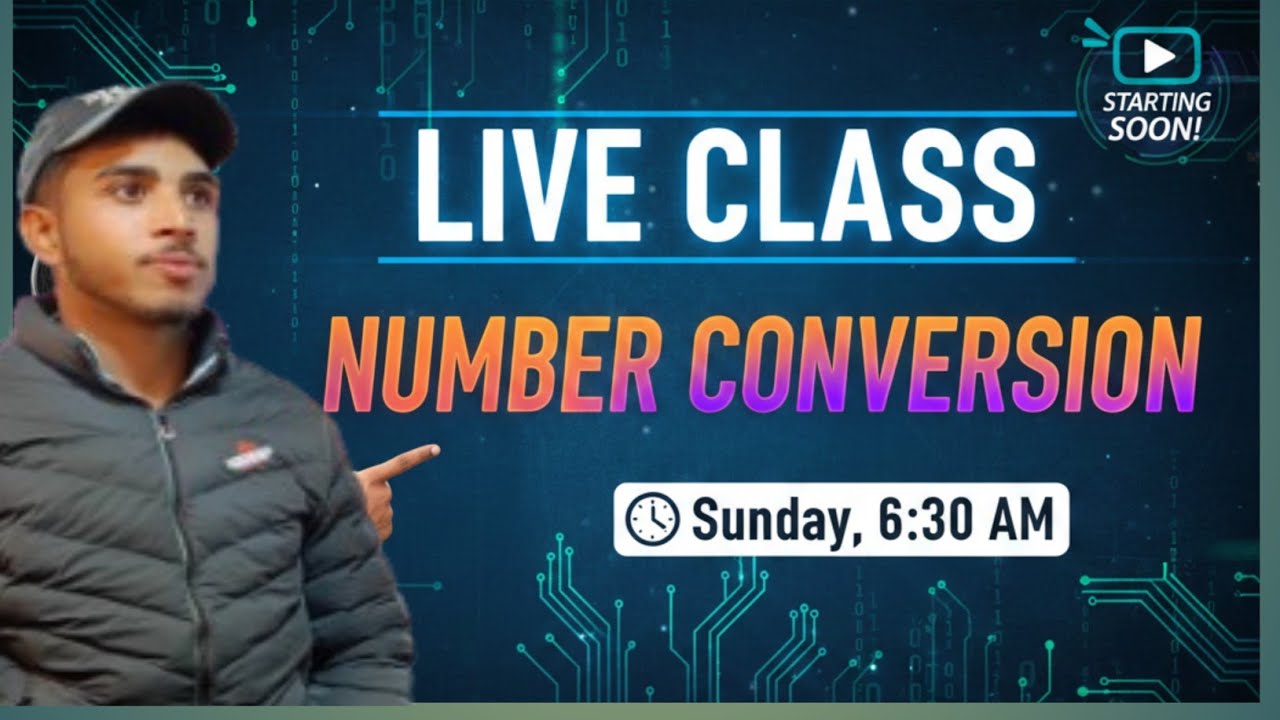 FTCT9532 is live. Number conversion Binary Decimal Octol Hexadecimal