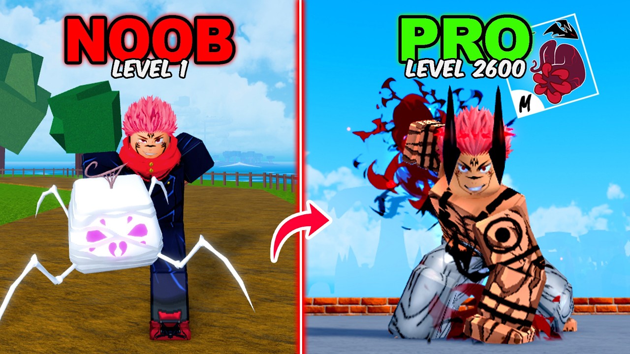 Noob To MAX LEVEL как SUKUNA в Blox Fruits
