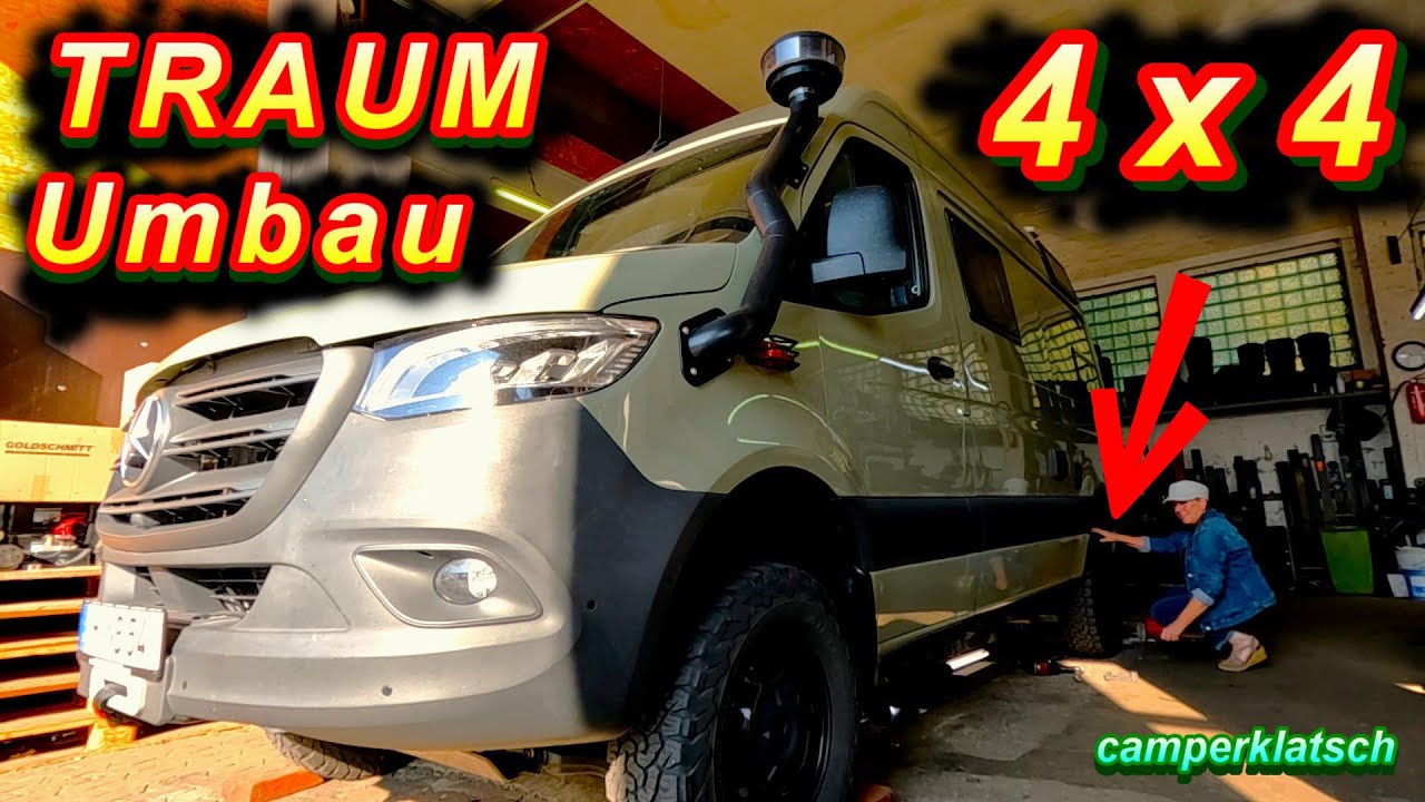 Die billigste und beste Höherlegung für Dein Kastenwagen Wohnmobil🔥MB Sprinter 4x4 Allrad❤️Rudi❤️
