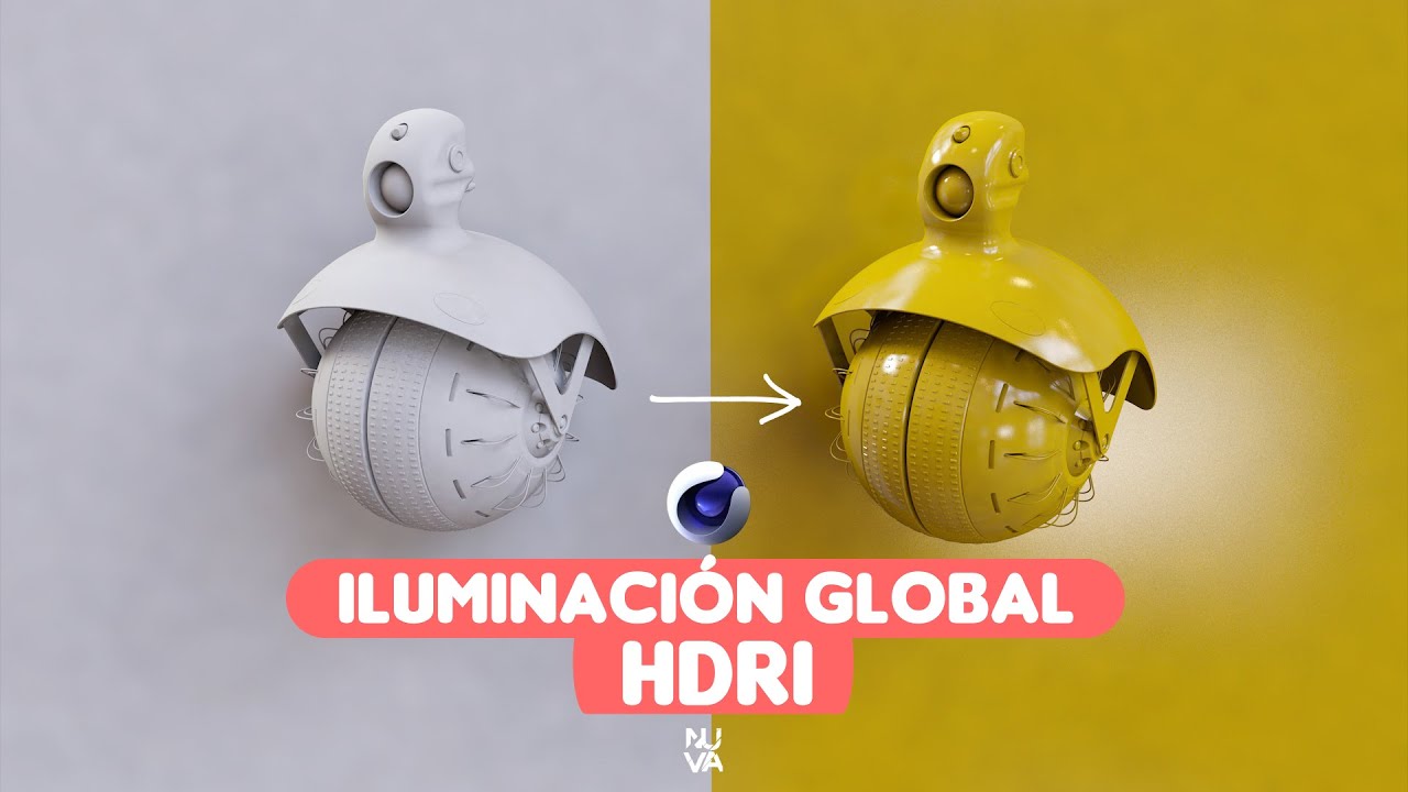 Cinema 4D Iluminación Global y HDRI | nuvamotions