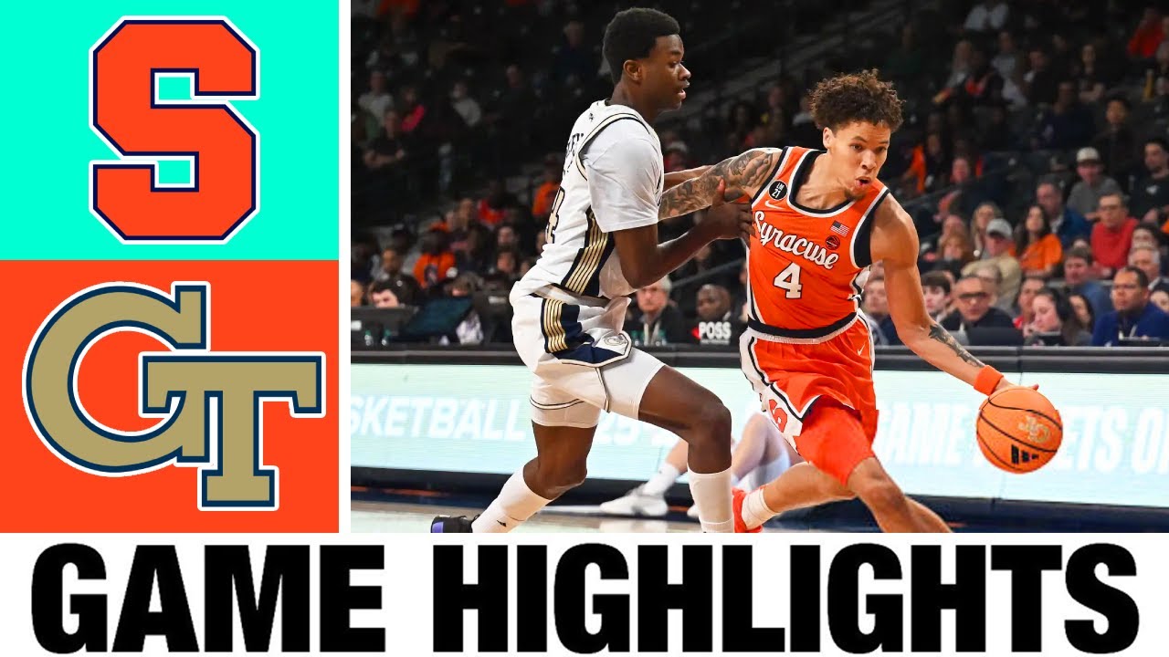 Syracuse vs Georgia Tech Highlights | Men's Basketball | College Basketball 2025