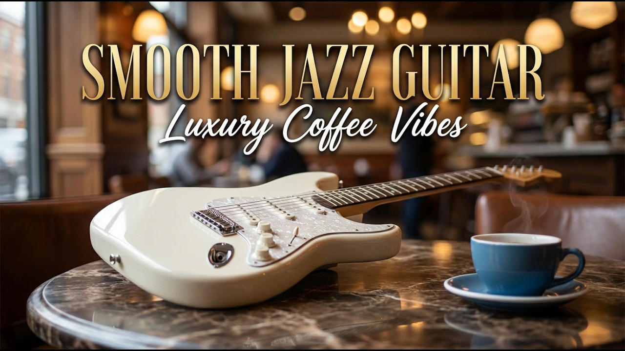 Relaxing Smooth Jazz Guitar 🎸 Luxury Coffee Shop Ambience | Perfect for Focus, Work & Deep Chill