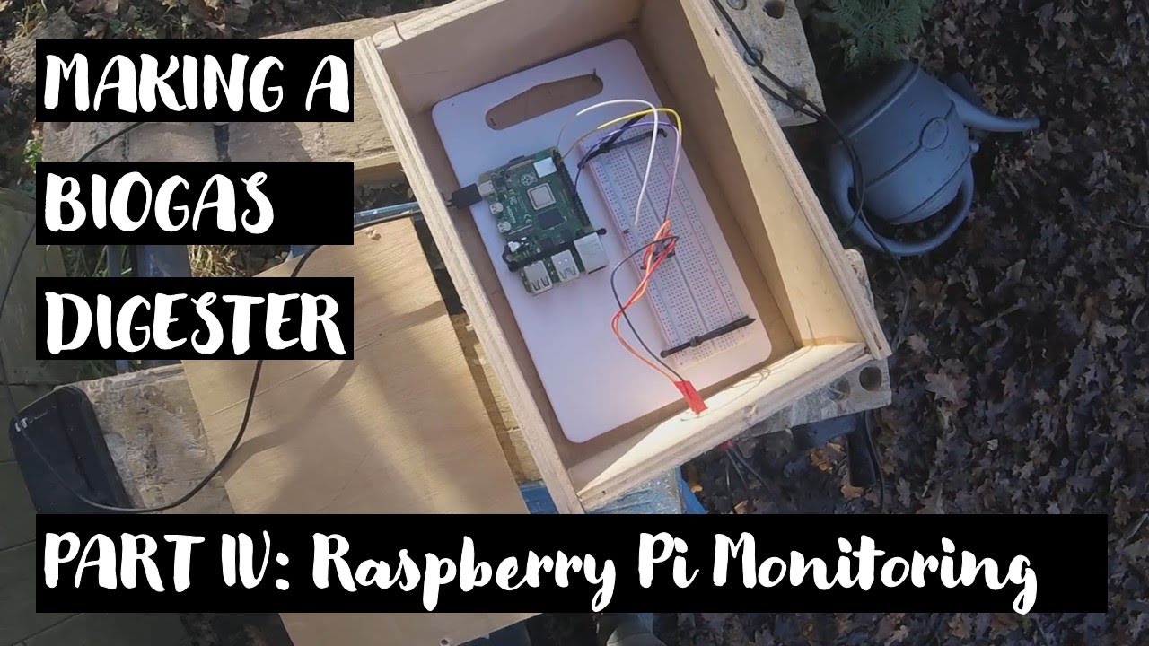 Making a biogas digester PART IV // Raspberry Pi monitoring // First gas production
