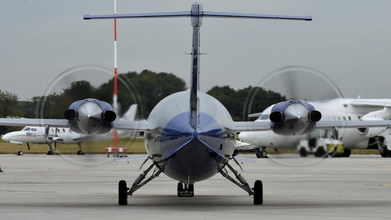 ✈ Piaggio P180 Avanti | Engine Start and Departure | London Southend