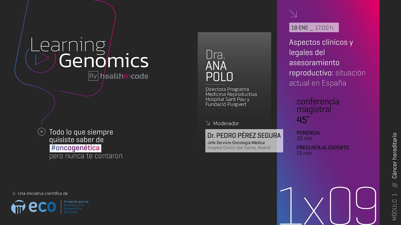 Aspectos clínicos y legales del asesoramiento reproductivo: situación actual en España | LG 1x09