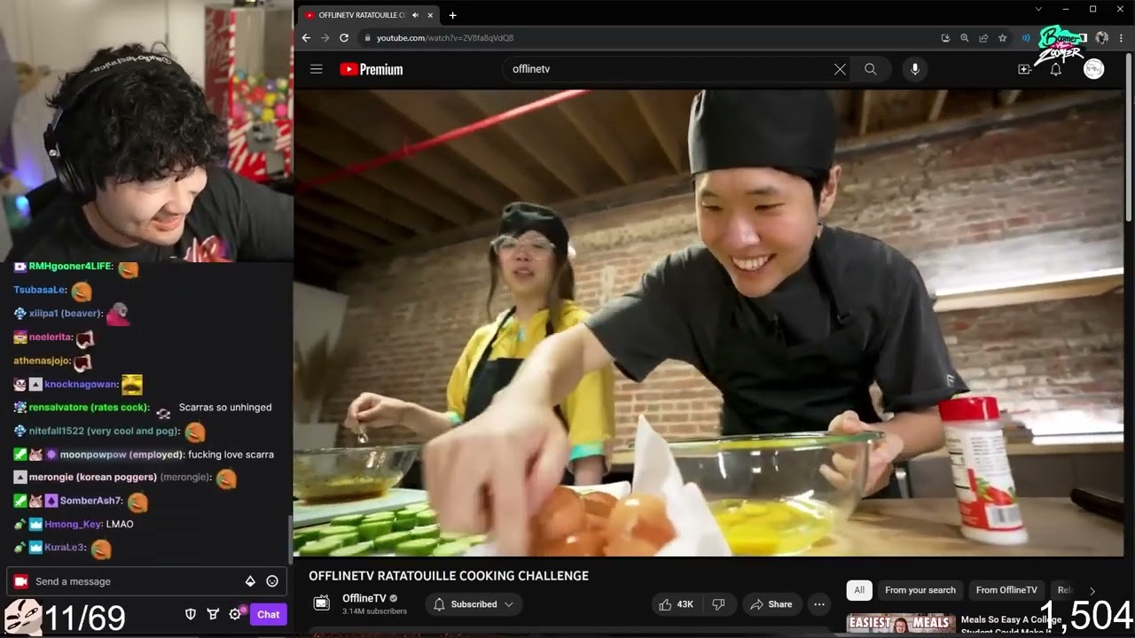 Peter Park Reacts to OFFLINETV RATATOUILLE COOKING CHALLENGE