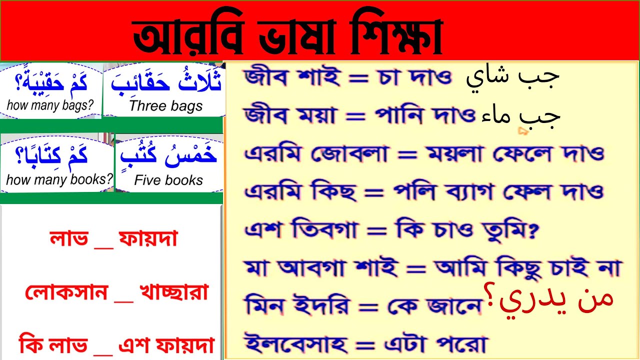 #আরবি*ভাষা*শিক্ষা* আরবি ভাষা শেখার সহজ উপায় #Arbi-kotha .#Arbi_vasha