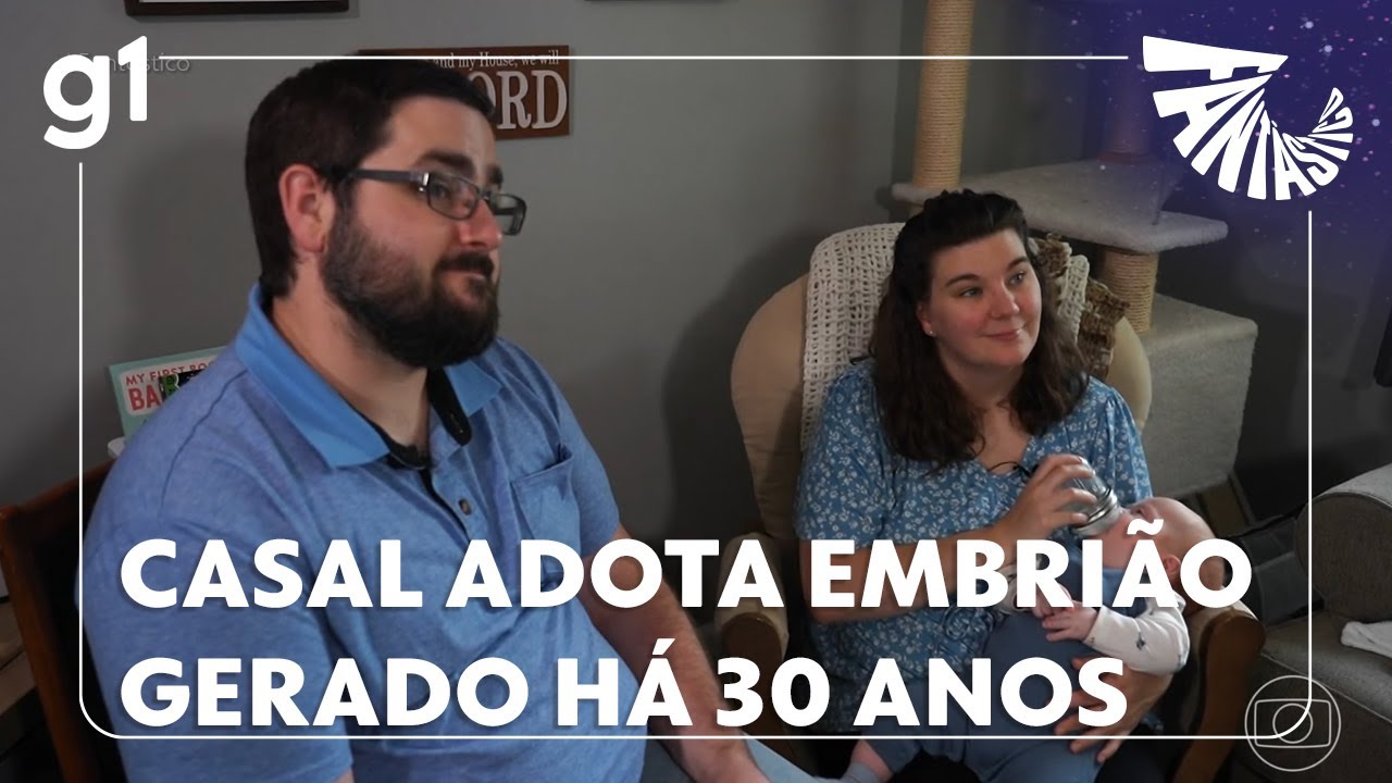 Fantástico: Casal adota embrião de bebê concebido há 30 anos em Londres
