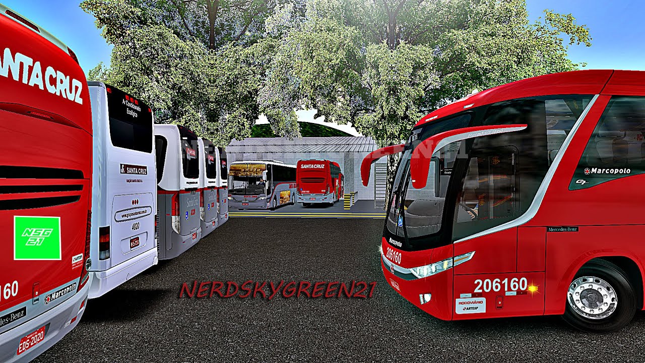 [OMSI 2] LANÇAMENTO Mapa BR-099 v1.0 Rodoviário de Paradiso G7 1200 4x2 +G27 - Viação Santa Cruz/SP