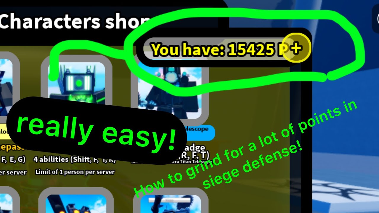 How to grind a lot of points in super box siege defense! | Roblox