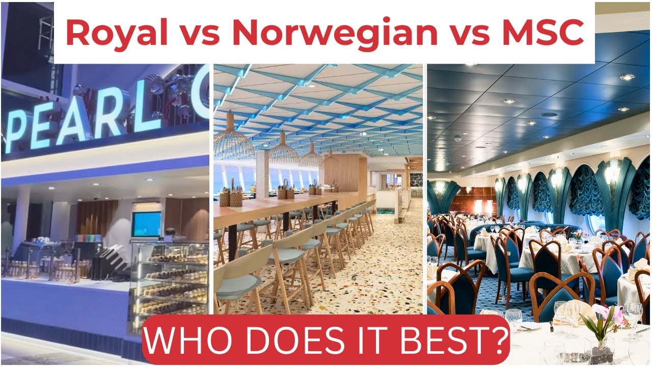Сравнение ресторанов круизных компаний: Royal, Norwegian и MSC (что на самом деле хорошо?)