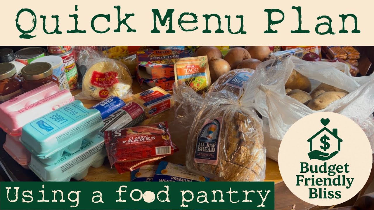 ✨ Menu Planning With a Food Pantry Haul | Stretch Your Ingredients & Save Money
