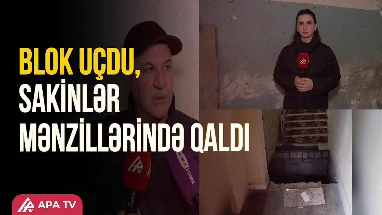 Yeni Günəşlidə çoxmərtəbəli binanın bloku çökdü | APA TV