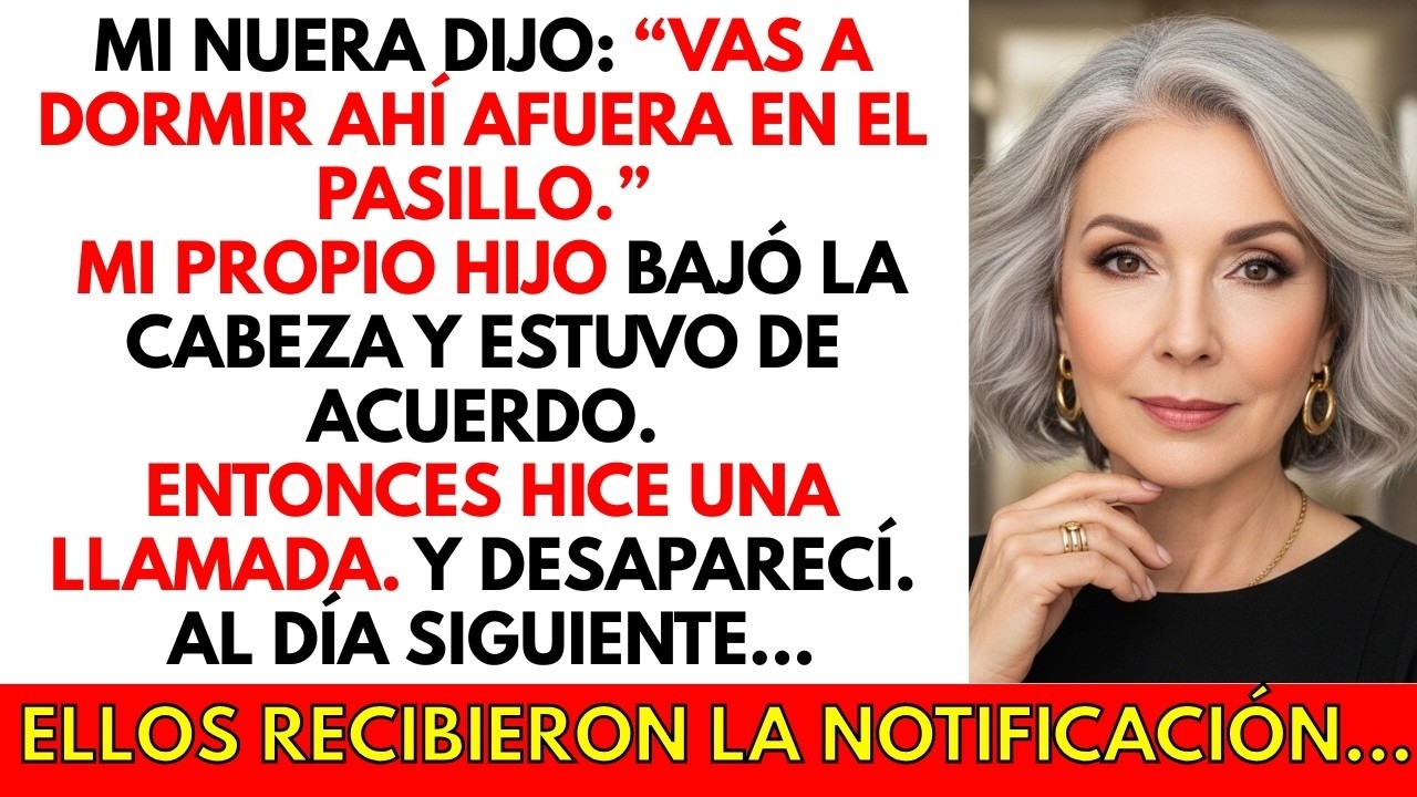 Llegué tarde. Mi nuera cerró la puerta con llave y me humilló… pero al día siguiente…
