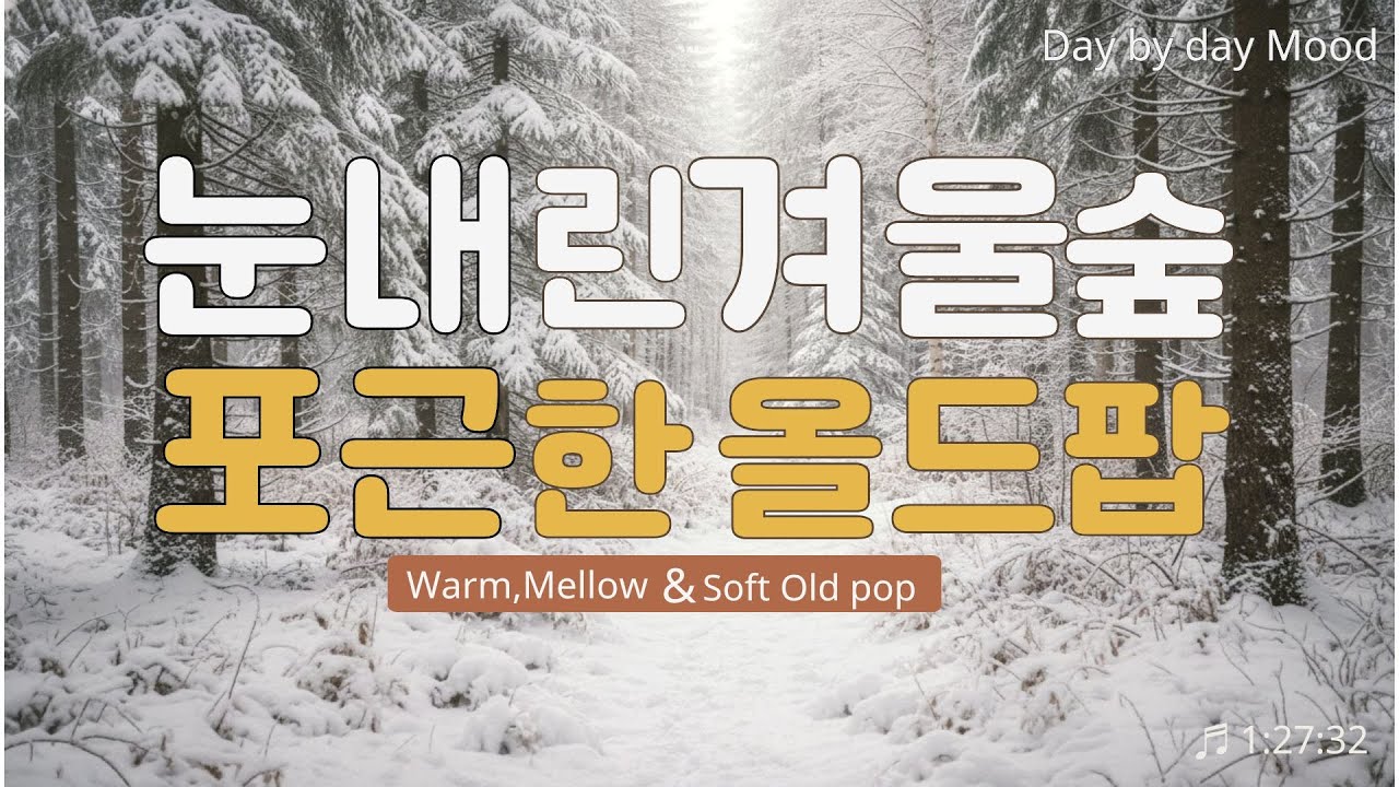 🎶 눈내린 겨울숲 포근한 올드팝 | 자연스럽게 오래 듣게 되는 플레이리스트