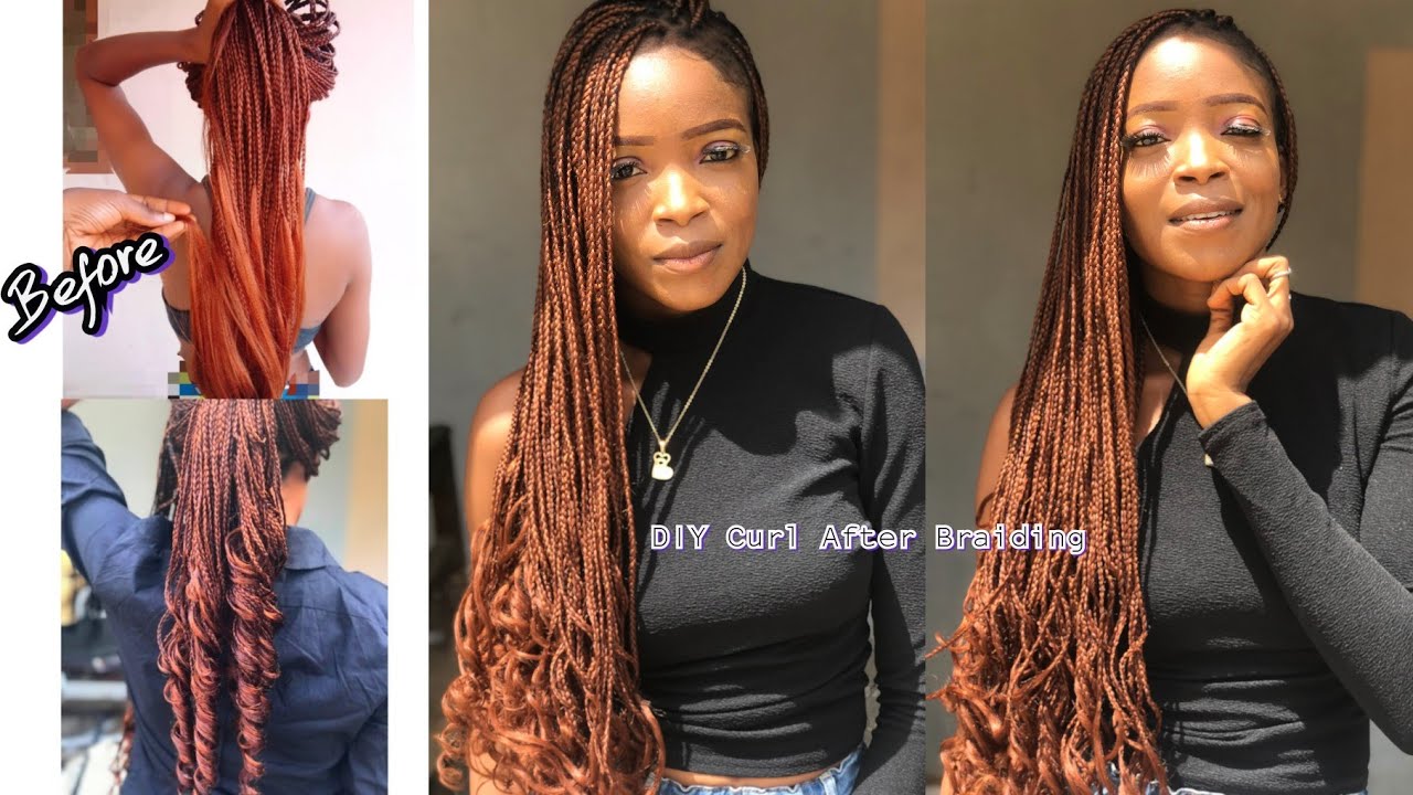 🔥How to make French curls | Curl The Tips of your Braided Hair