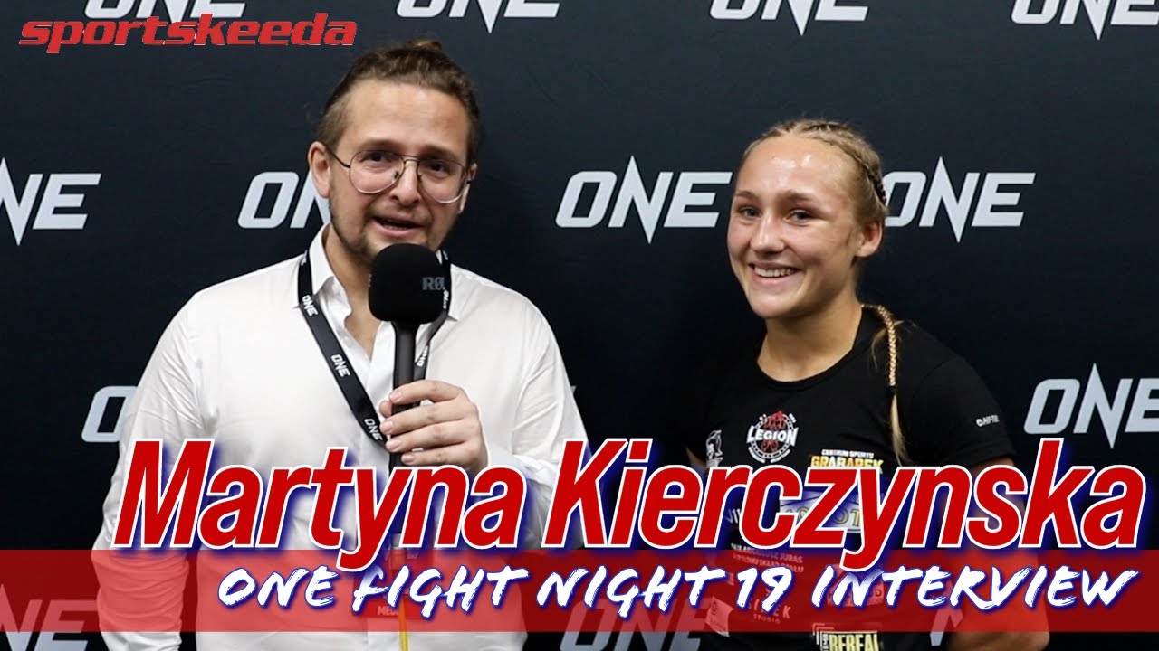 Martyna Kierczynska reacts after TKO vs Wondergirl, US$50k bonus | ONE Fight Night 19