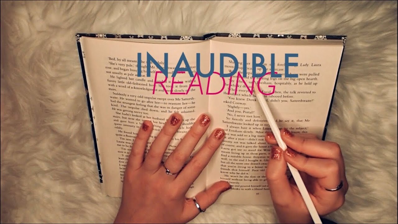 ASMR | BRAIN MELTING INAUDIBLE READING | 1 hour tingly, clicky whispers