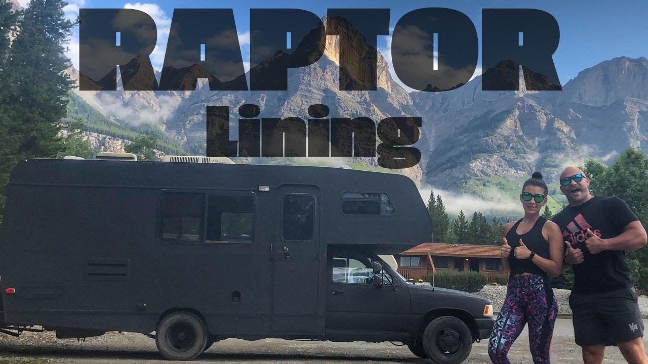 Raptor Lining our entire RV! So Easy! DIY