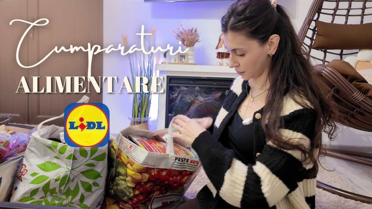 Cumparaturi alimentare din LIDL 🎈Pungi pentru depozitare, etajere si produse de testat 