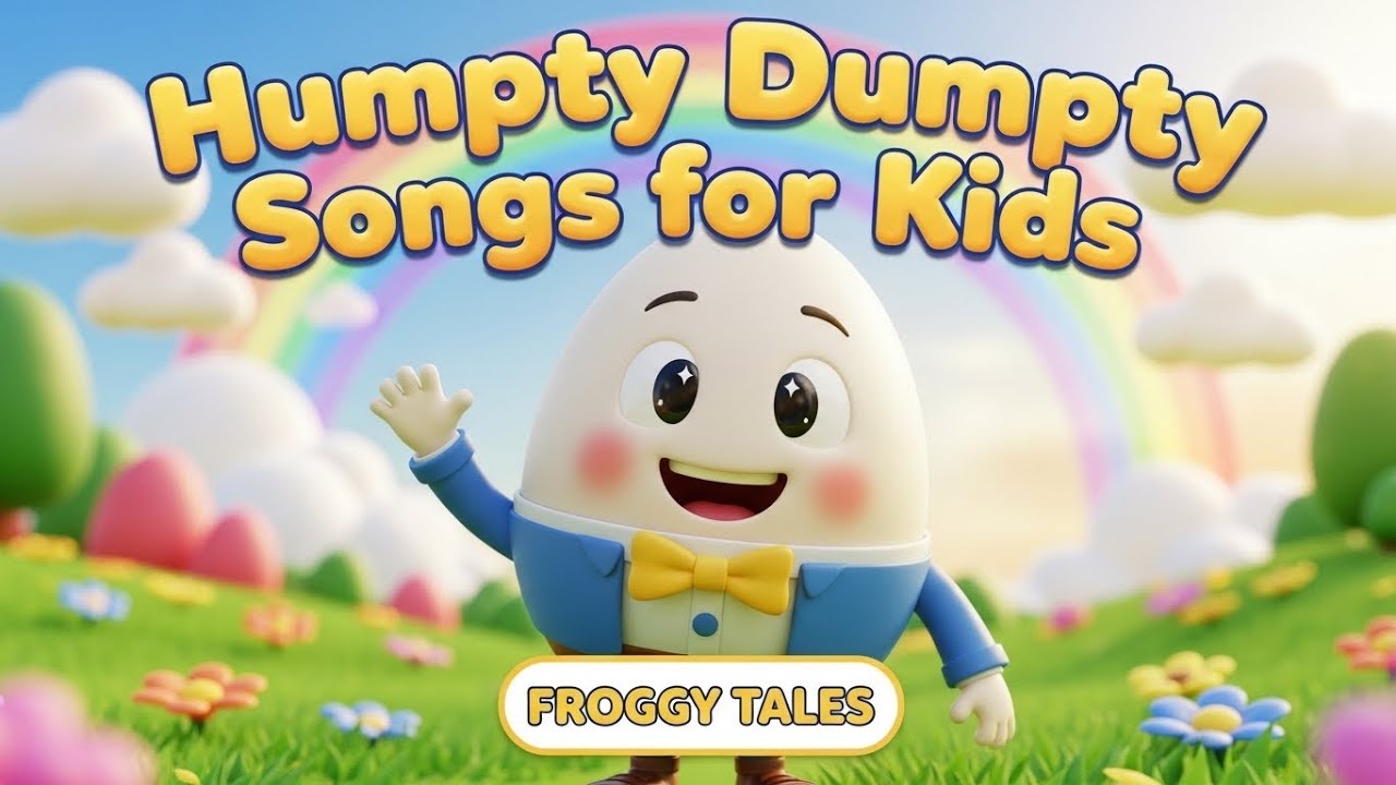 Humpty Dumpty Poem Toddlers  | Classic Nursery Rhyme for Kids | Fun 3D Cartoon Song