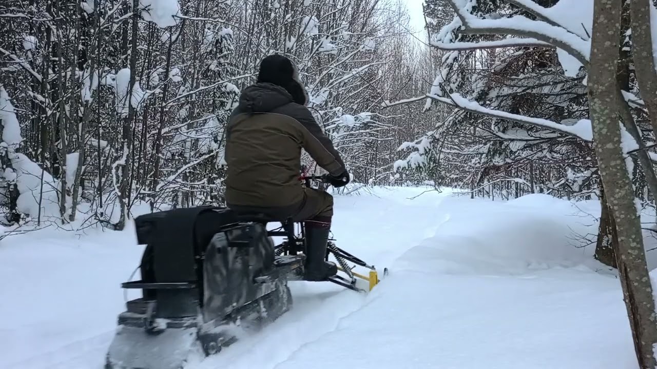 Готовим лыжню. 
