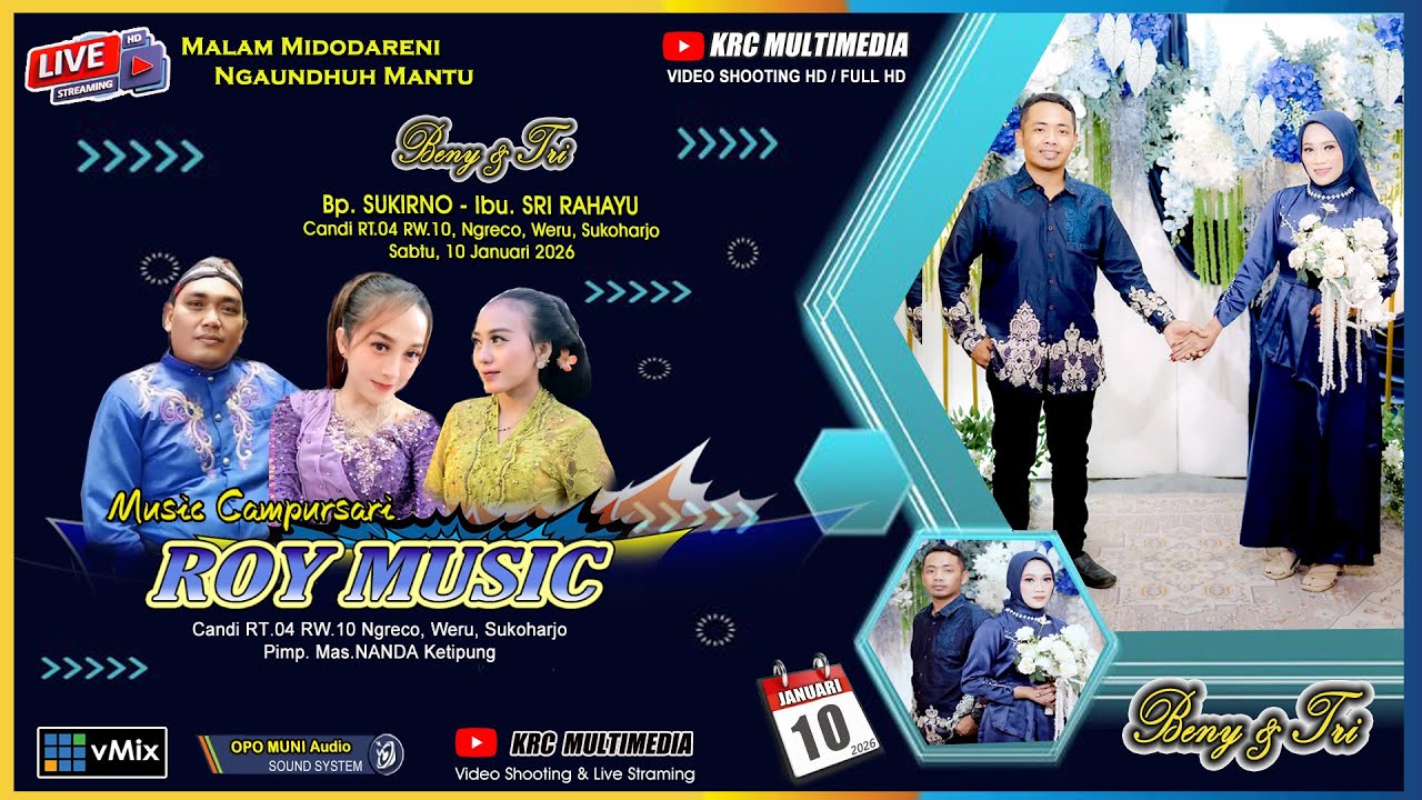 🔴📡 LIVE  ~  ROY Music ~ Midodareni Ngundhuh Mantu  : 