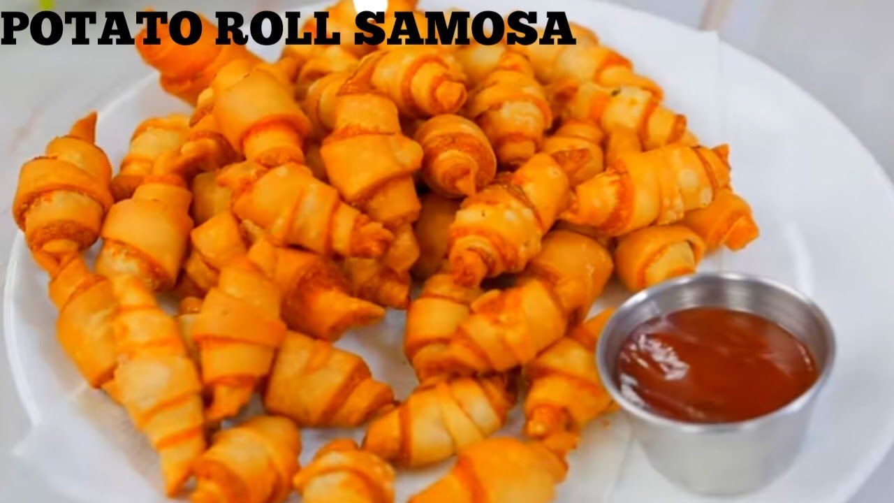 POTATO ROLL SAMOSA । जब लोग ज्यादा हो समय हो कम बनाओ ऐसे समोसे में बहुत स्वादिष्ट है। SAMOSA FINGERS