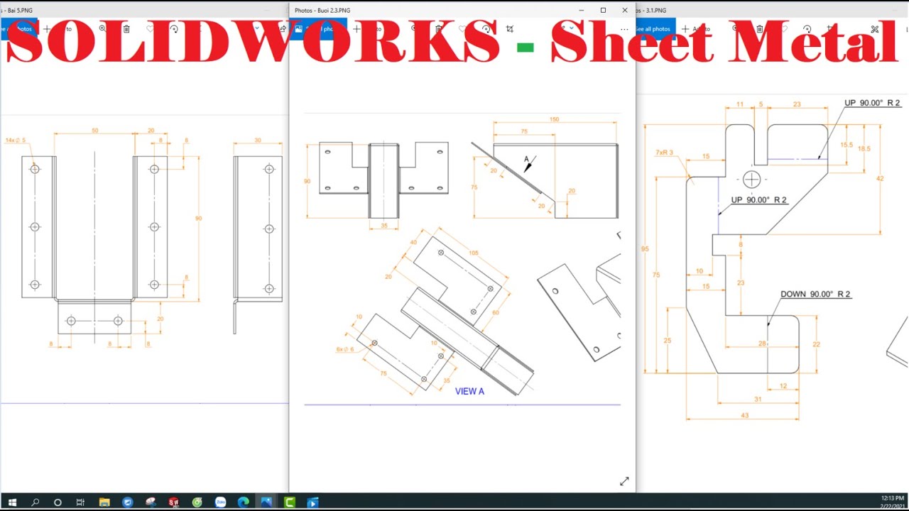 #70 Solidworks Sheet Metal. Thực hành vẽ khối 3D trong Solidworks Sheet Metal /KhanhNV Channel