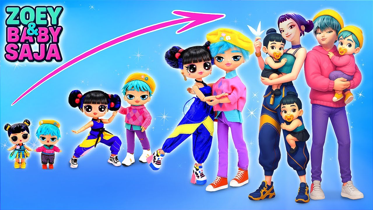 K-Pop Demon Hunters Zoey e Baby Saja Stanno Crescendo! Lavoretti Fai-da-te per le LOL OMG