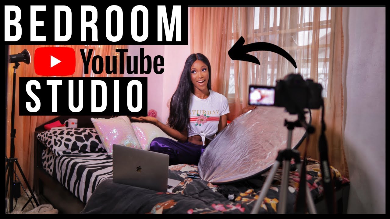 How to FILM YOUTUBE VIDEOS in a SMALL BEDROOM | Set up a Video Filming studio in Your Room