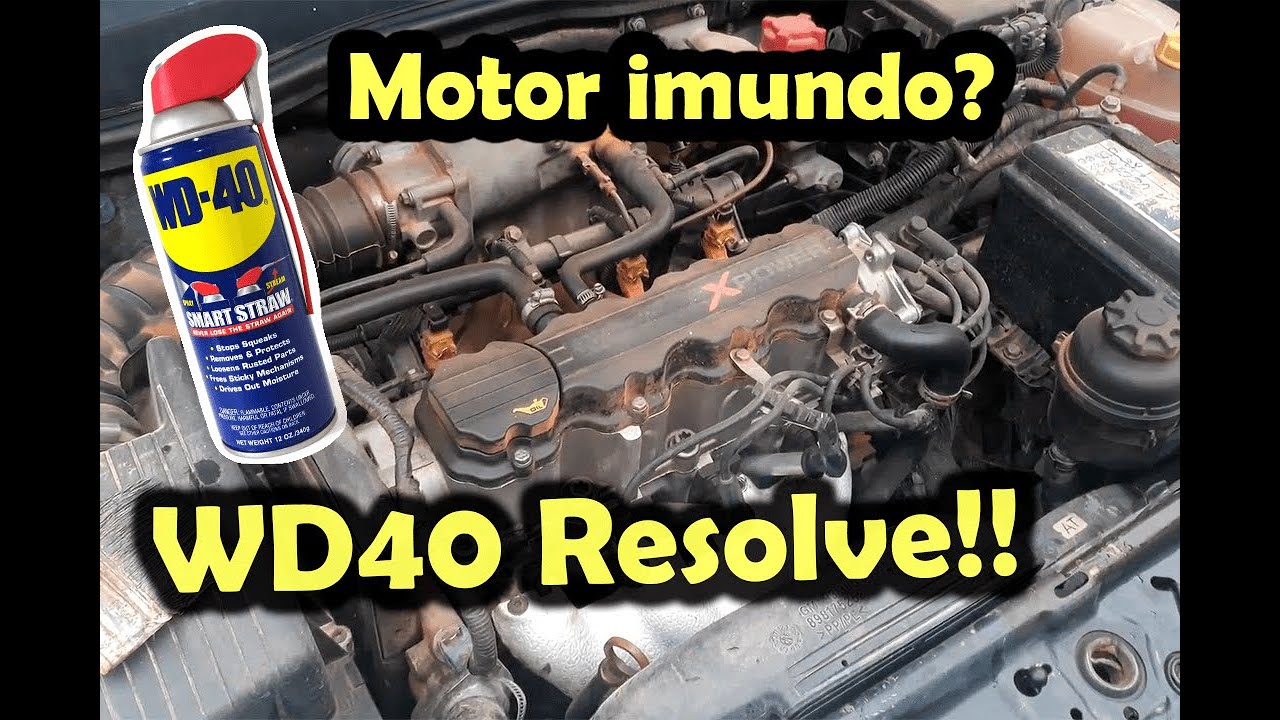 Como lavar o motor a seco  com wd40