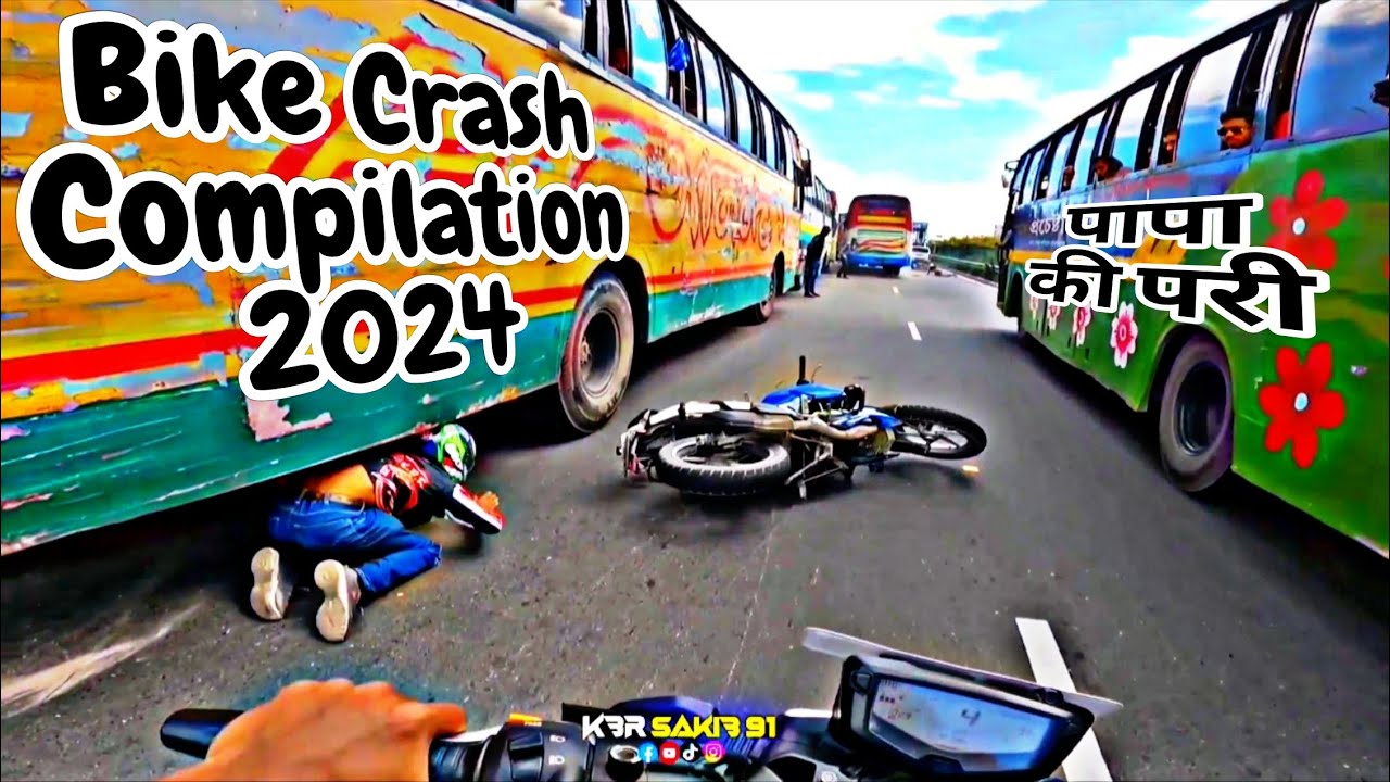 Bike Crash compilation 2024 | Moto Vlog Crashes Part 1