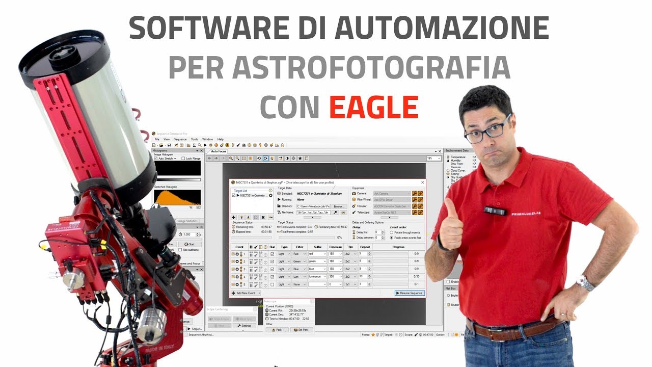 Software di automazione per astrofotografia con EAGLE