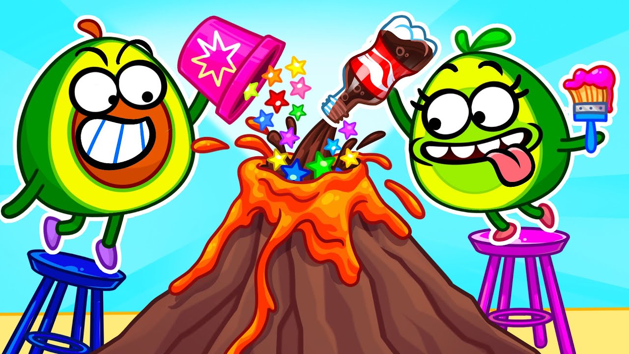How to make a Volcano Safety | Giant Volcano Science Fair Experiment Comeback!🌋🏆 Pit & Penny Stories